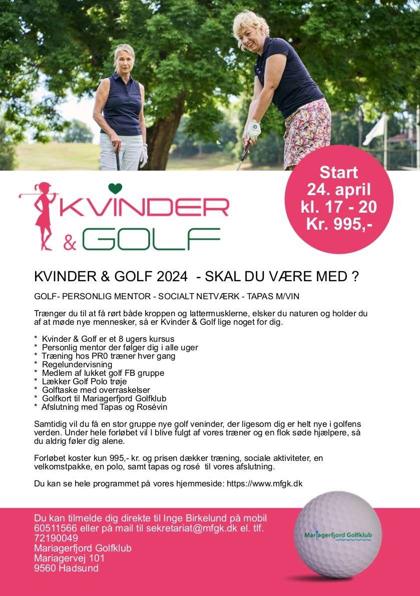 kvinder & golf 2024 invitation jpg