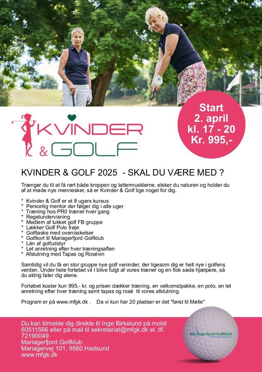 kvinder & golf invitation  2025 version 230125